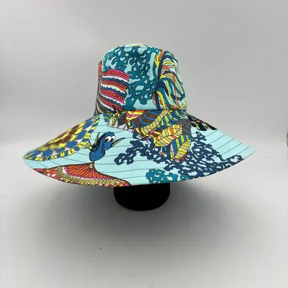 Trina Turk Finding Dory Nemo Sun Hat Wide Brim Beach Vacation Disney - Picture 2 of 9
